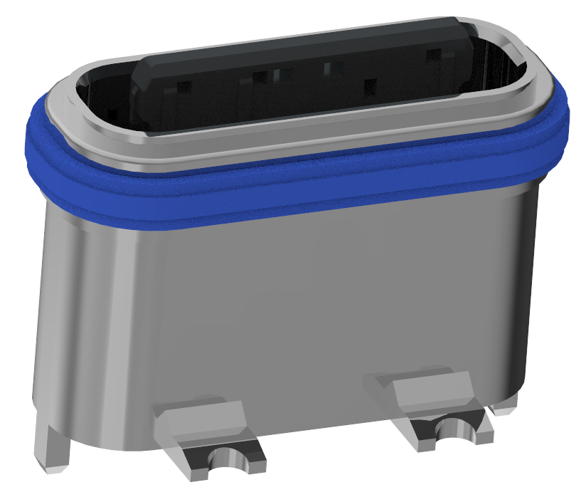 XB-TYP C 3P vertikale wasserdichte Basis L=7.15mm (mit Stahlblech) (U-förmige Zinklegierung Schale)